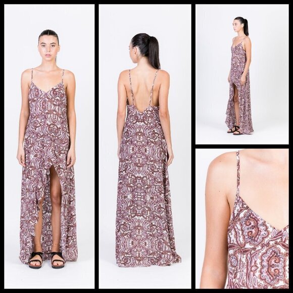 💕FOR LOVE & LEMONS💕 Romy Tank Dress ~ Lilac Paisley - Picture 7 of 8